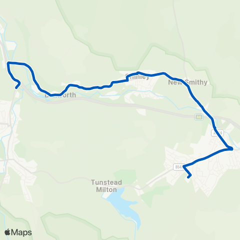 Andrews of Tideswell  map