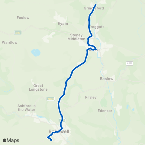 Andrews of Tideswell  map