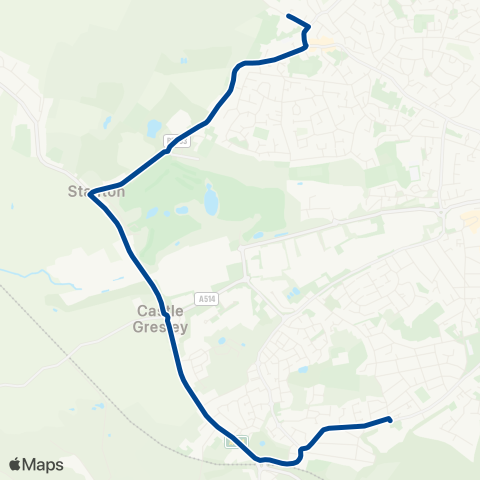 Diamond Bus East Midlands  map