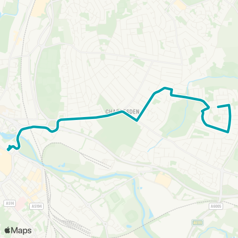 Arriva Derby  map