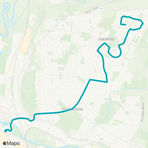 Arriva Derby  map