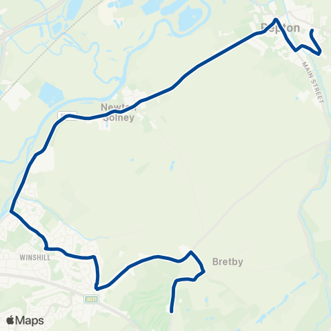 Diamond Bus East Midlands  map