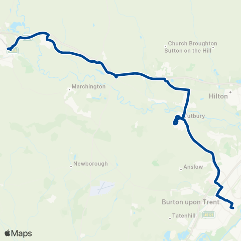 Diamond Bus East Midlands  map