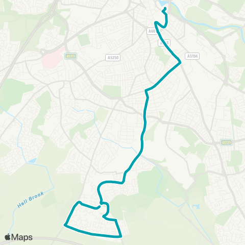 Arriva Derby  map