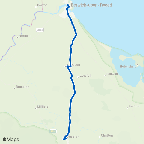 Borders Buses  map