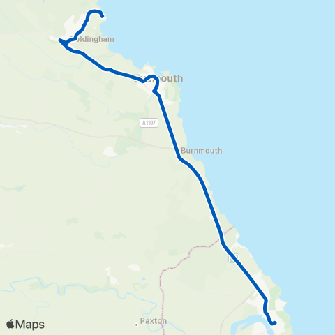 Borders Buses  map