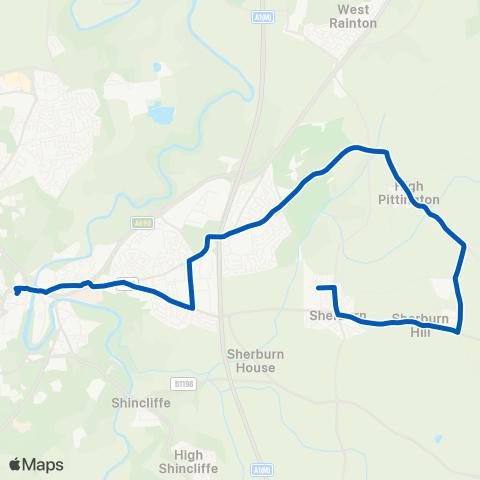 Gateshead Central Taxis  map