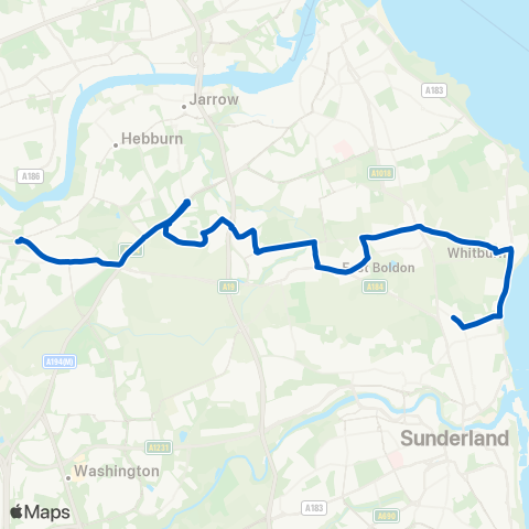 Gateshead Central Taxis  map