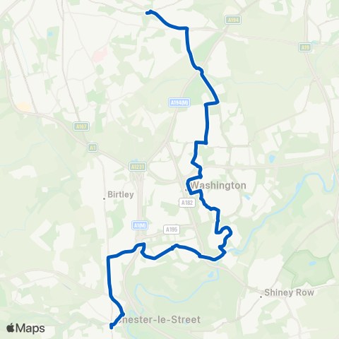 Gateshead Central Taxis  map