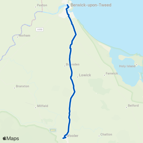 Borders Buses  map