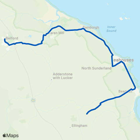 Borders Buses  map