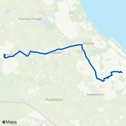 Aintree Coachlines  map