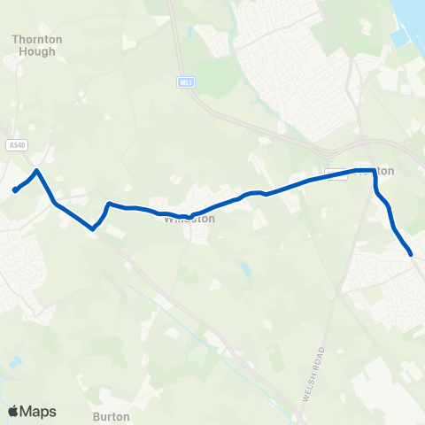 Aintree Coachlines  map