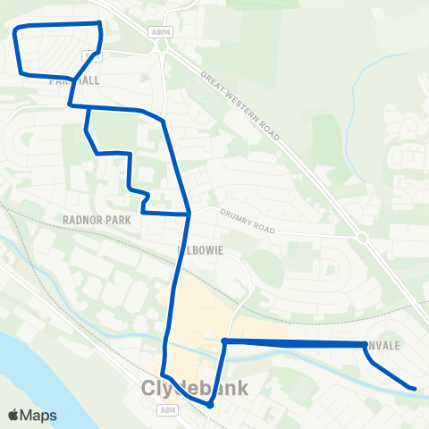 Avondale Coaches Westwood Quadrant - Westwood Quadrant map