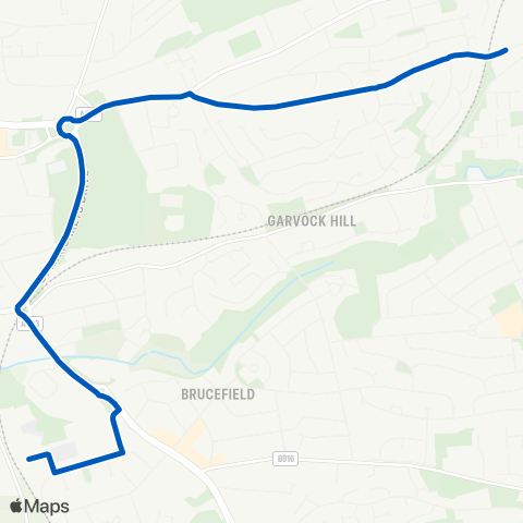 Bay Travel Dunfermline HS (Stance A) - Garvock Bridge map