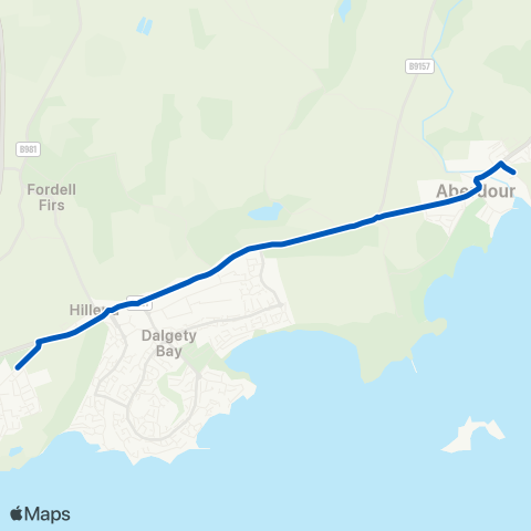 Bay Travel High School - Aberdour Primary School map