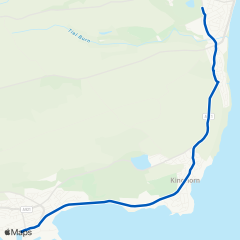 Bay Travel Balwearie HS (Stance 3) - Harbour Pl Turning Circle map