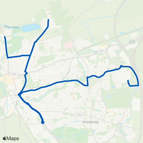 Bay Travel Dunfermline Learning Campus - Springbank Ter map