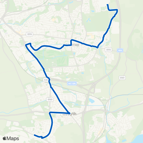 Bay Travel Dunfermline Learning Campus - Hilton Rd map