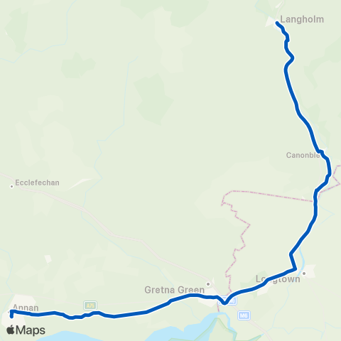 Andersons of Langholm Post Office - Annan Academy map