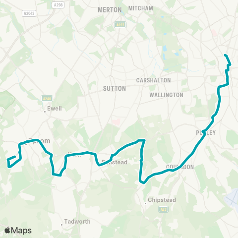 Arriva London South  map