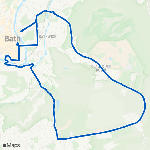 Bath Bus Company  map