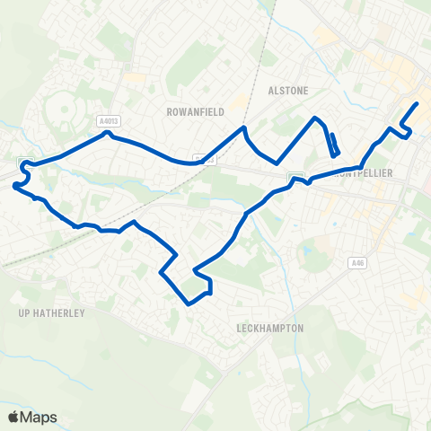 Cheltenham Community Transport  map