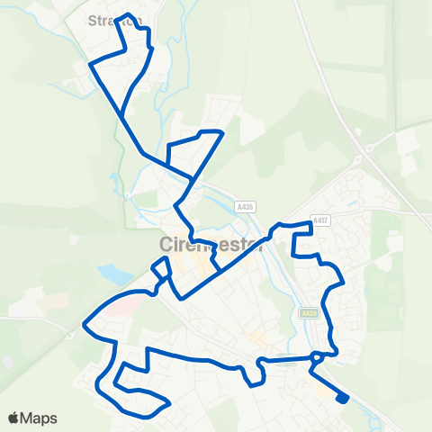 Cotswold Green  map