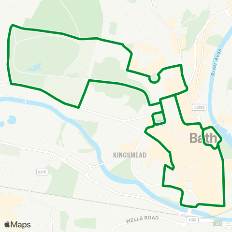 Bath Bus Company  map