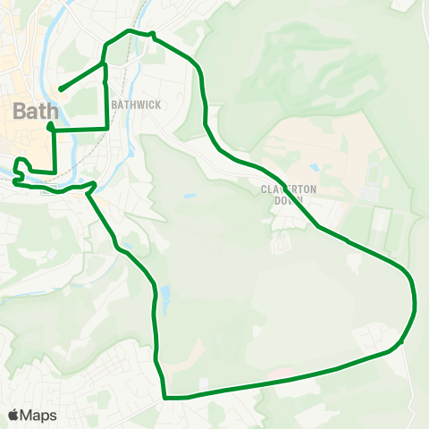 Bath Bus Company  map