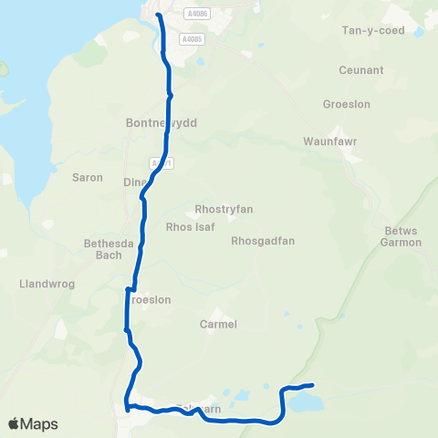 Dilwyn's Coaches  map