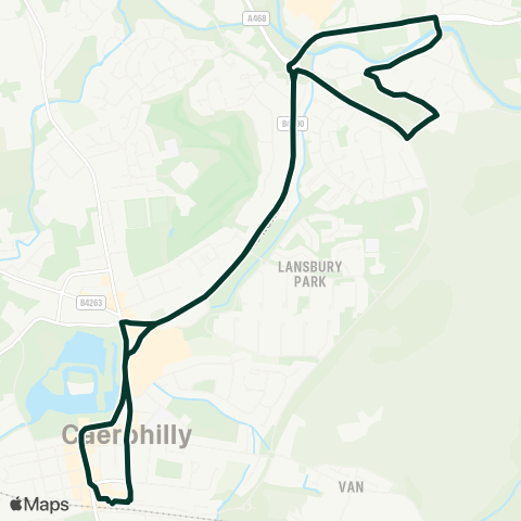 Caerphilly County Borough Council  map