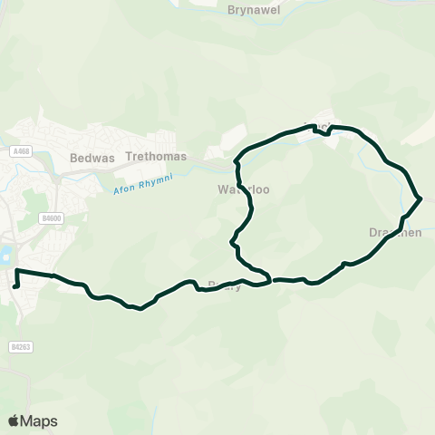 Caerphilly County Borough Council  map