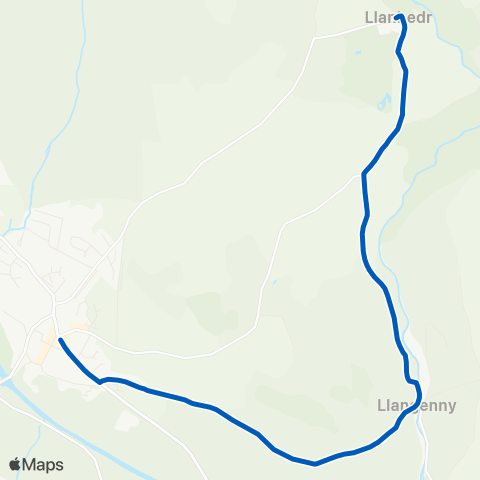 Crickhowell Taxis  map