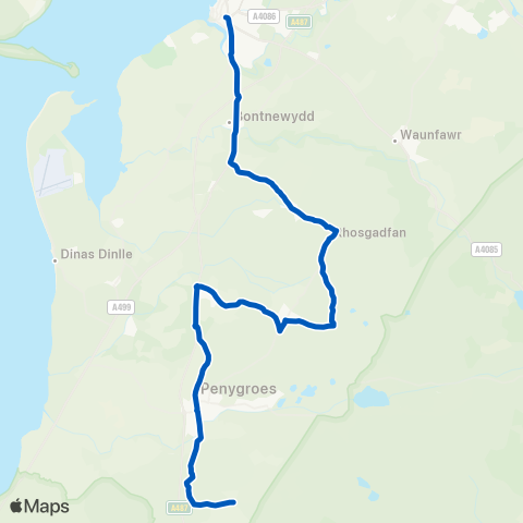 Dilwyn's Coaches  map