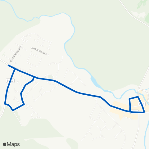 Gwynfor Coaches  map