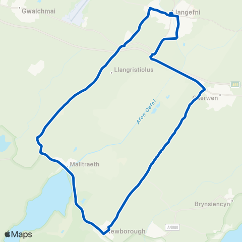 Gwynfor Coaches  map