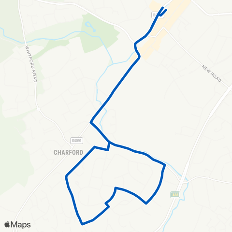 Clearway of Catshill  map