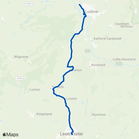 Lugg Valley Travel  map