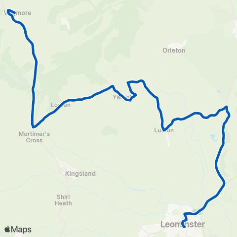 Lugg Valley Travel  map