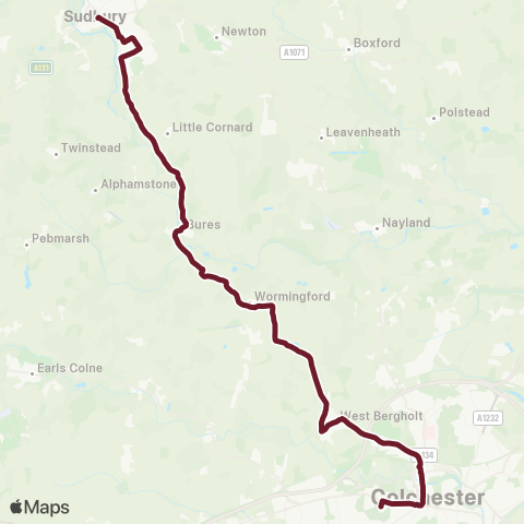 Hedingham & Chambers  map