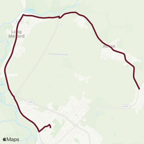 Hedingham & Chambers  map