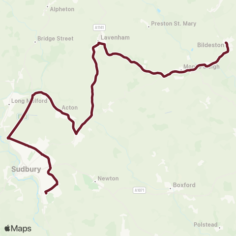 Hedingham & Chambers  map