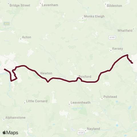 Hedingham & Chambers  map