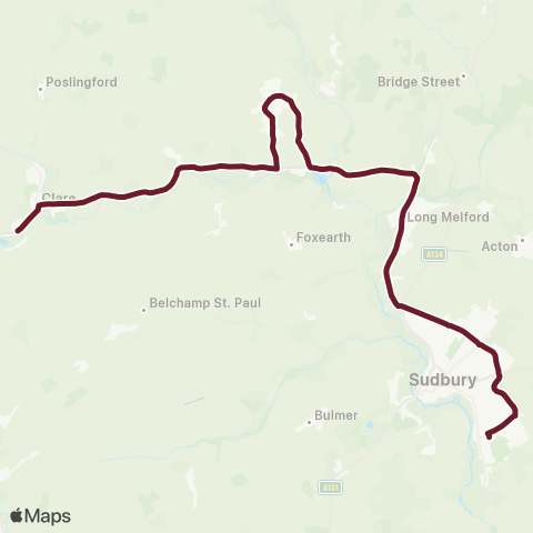 Hedingham & Chambers  map