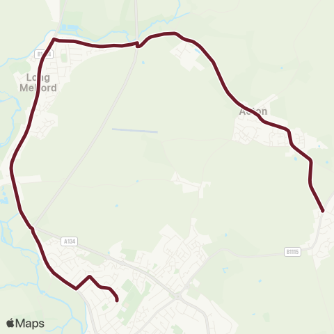 Hedingham & Chambers  map