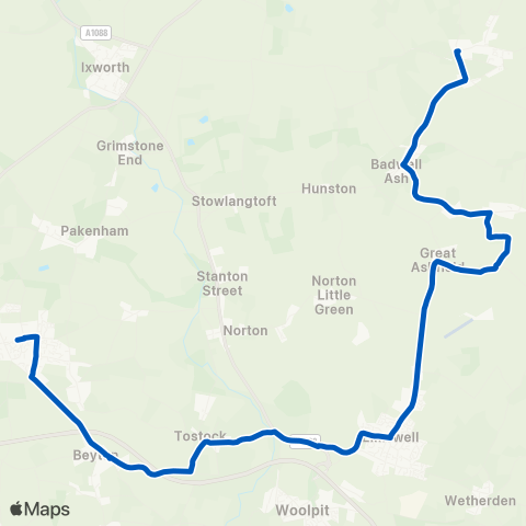 Mulleys Motorways  map