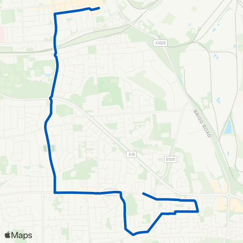 Hornsbys Bus & Coach  map