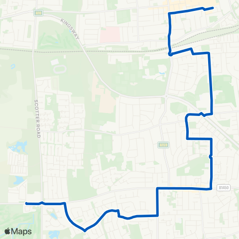 Hornsbys Bus & Coach  map