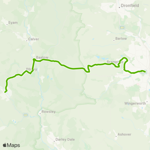 Hulleys of Baslow  map